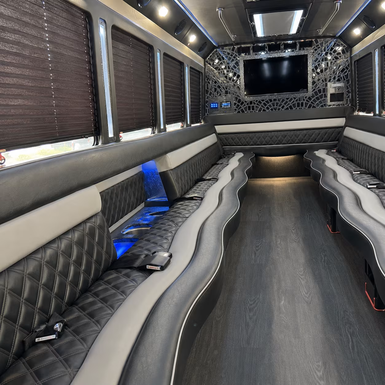 28 Passenger Party Bus Inside