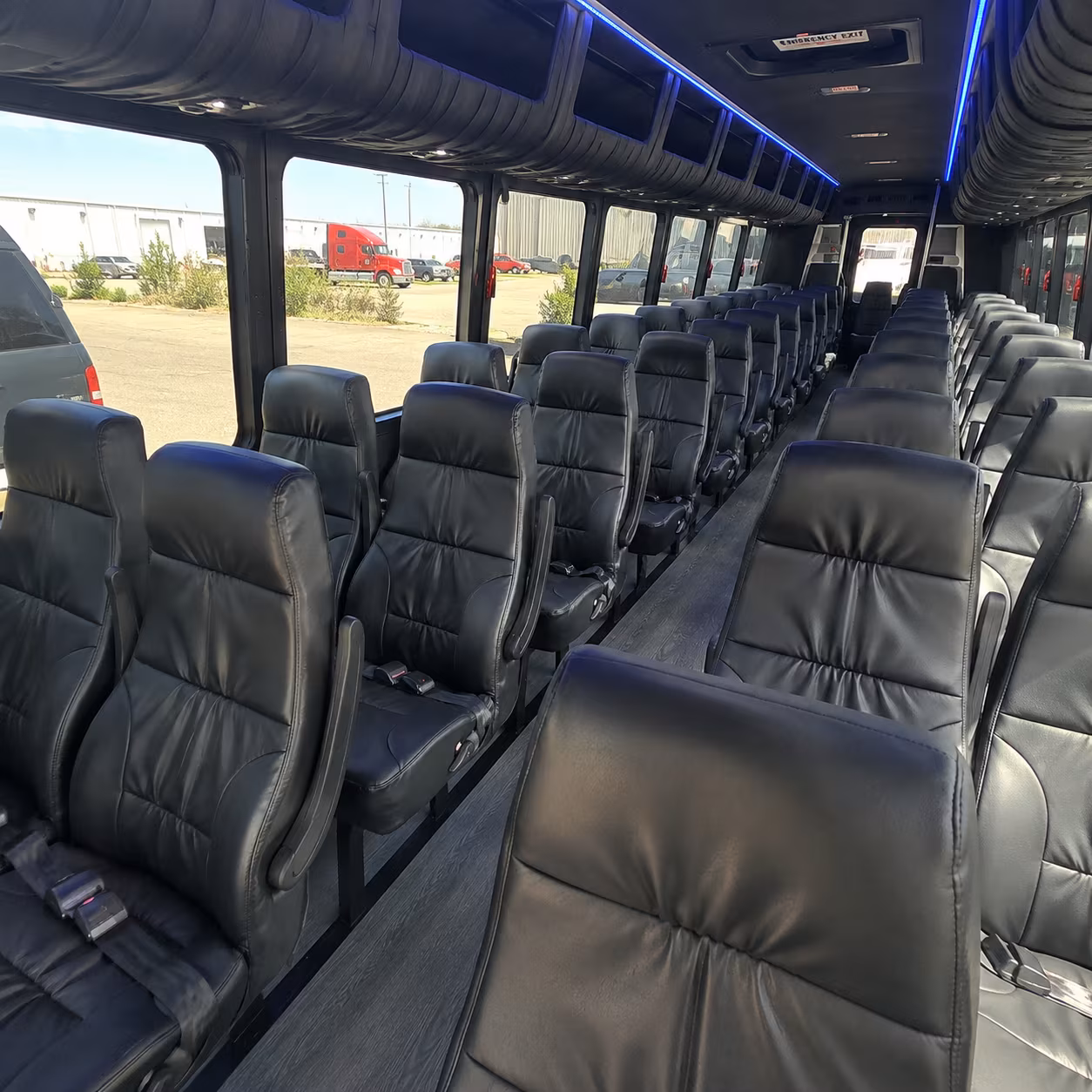 Nashville Airport Shuttle & Transportation party bus interior