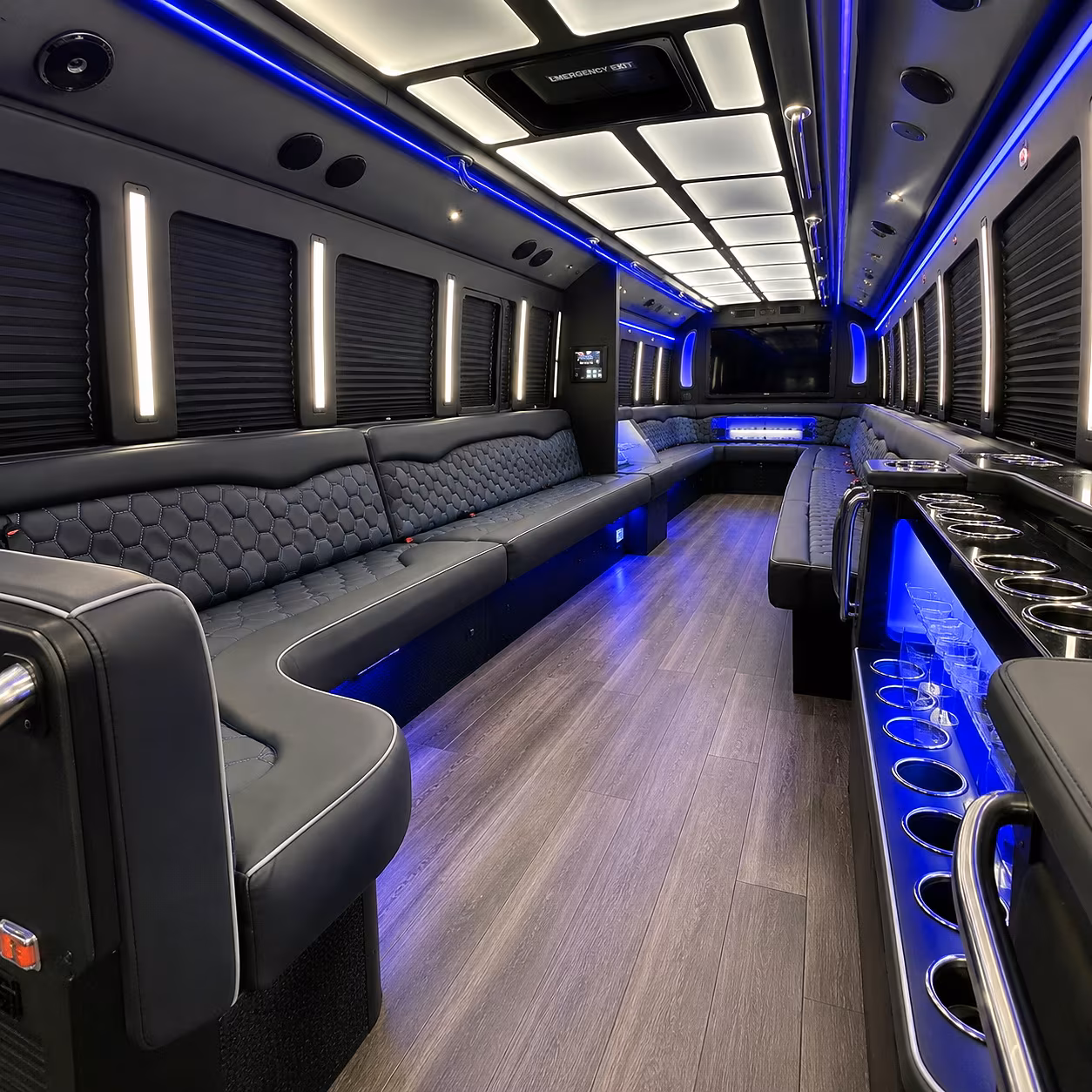 Nashville Bachelor & Bachelorette Transportation onboard seating