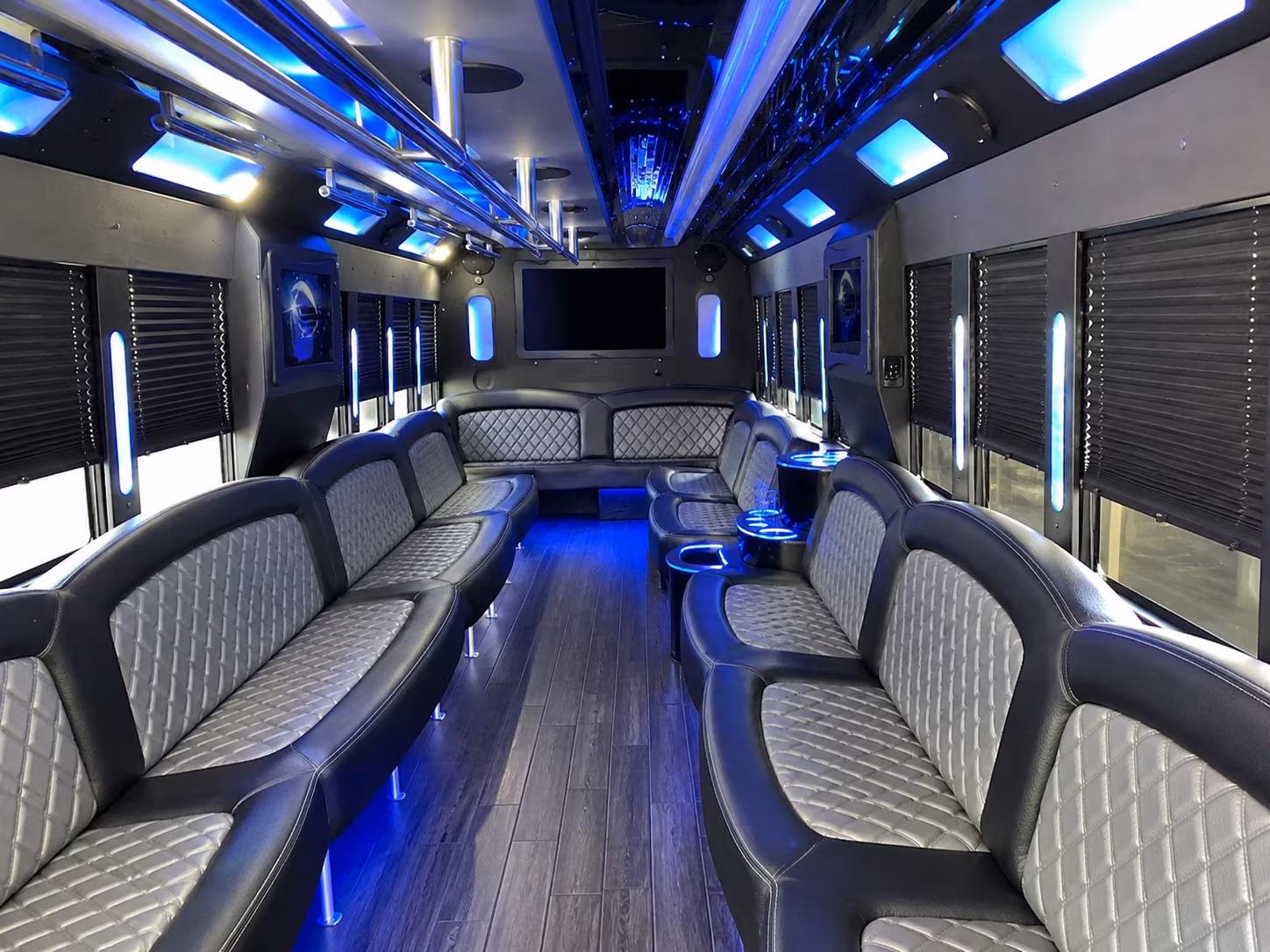 Nashville Concert & Music Festival Transportation party bus interior