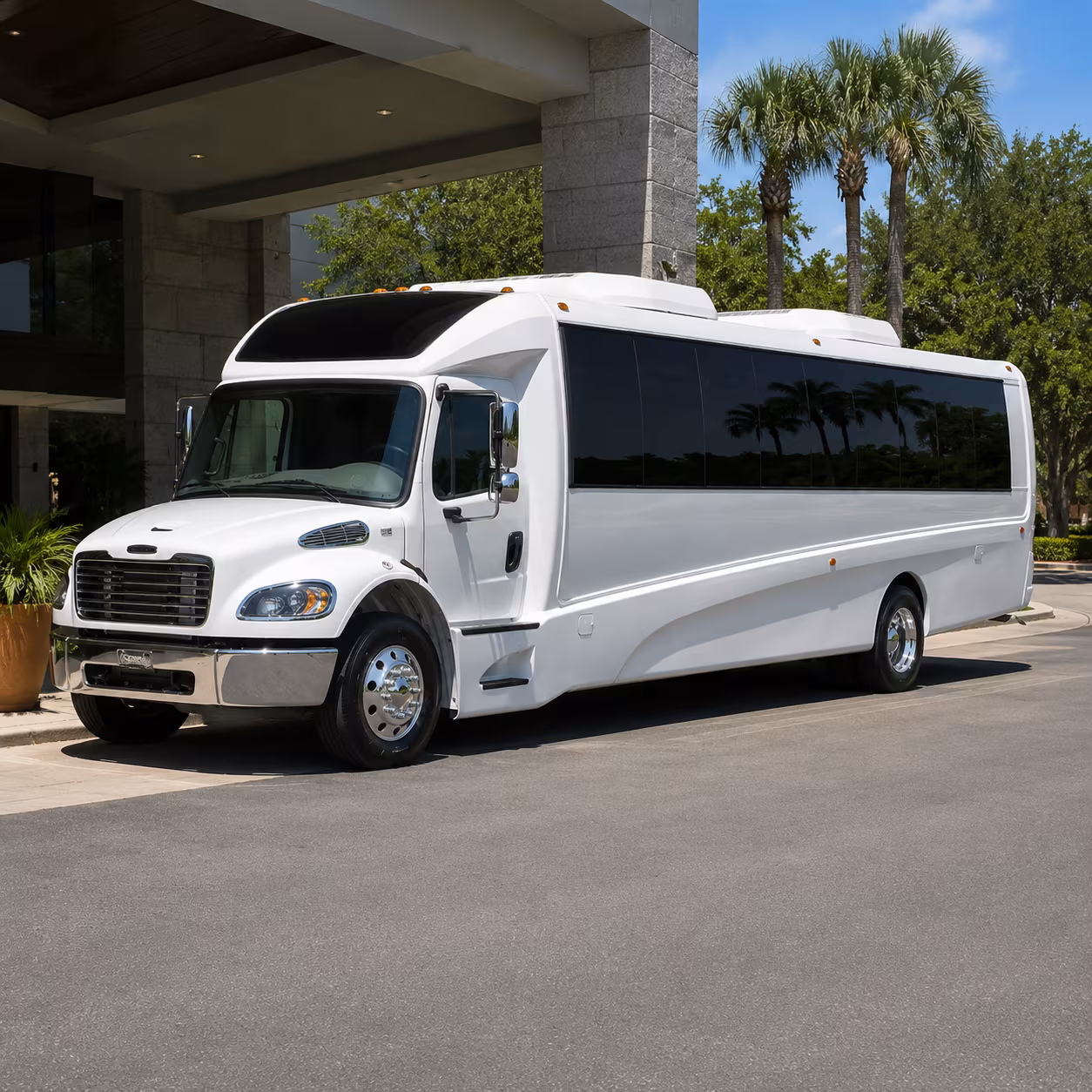 Nashville School Event Transportation party bus exterior