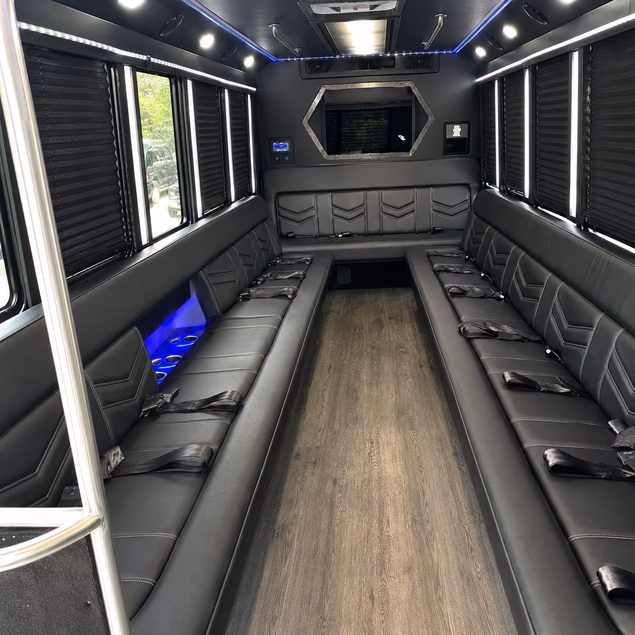 Nashville Sporting Event Transportation party bus exterior