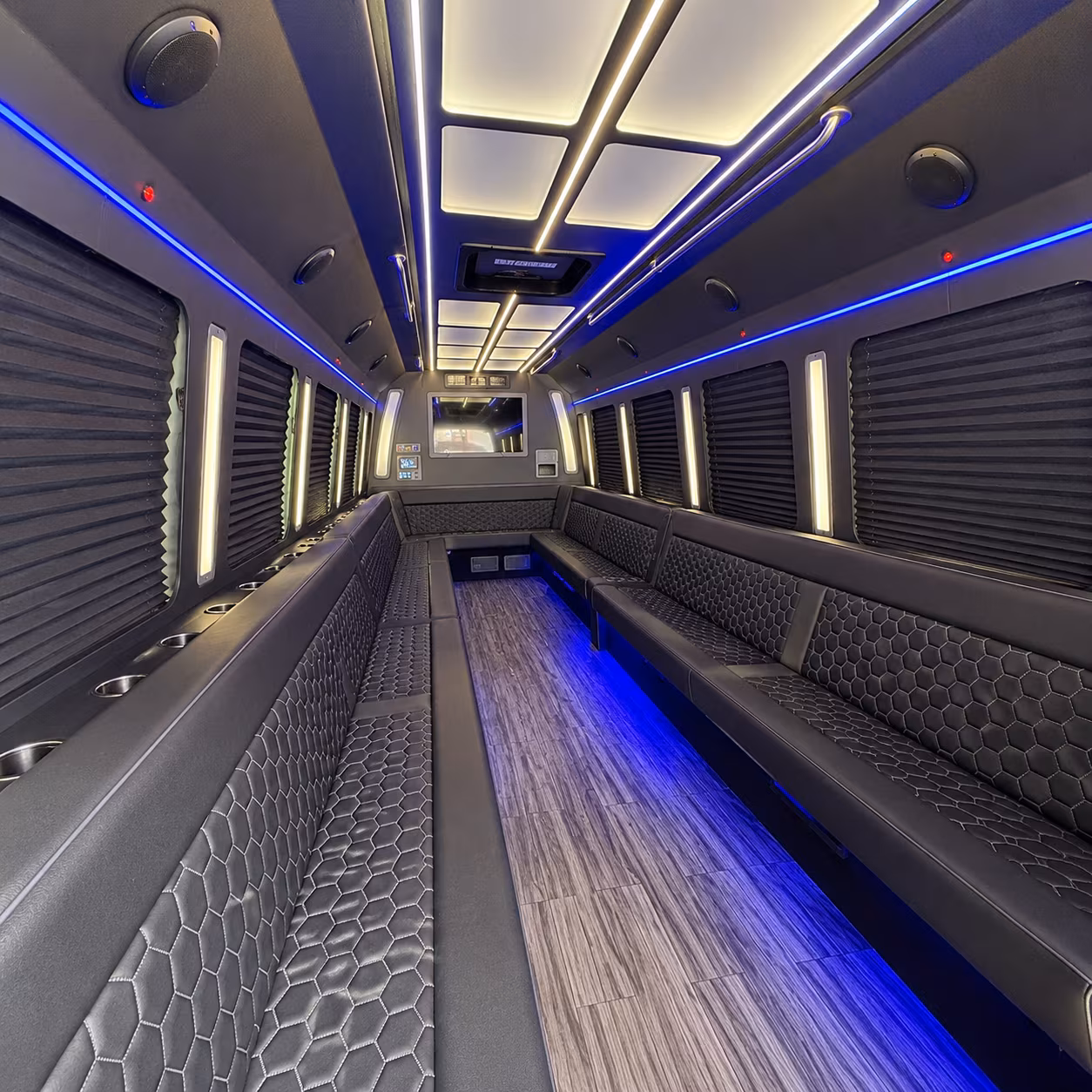 Nashville Wedding Transportation party bus exterior