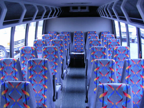 Smyrna 24 Passenger Mini Bus Interior