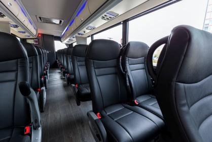 Nashville 45 Passenger Mini Coach Interior