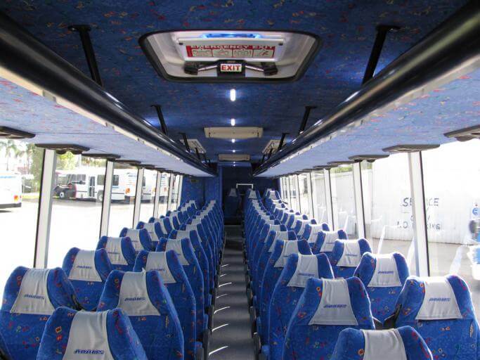 Collierville 56 Passenger Charter Bus Interior