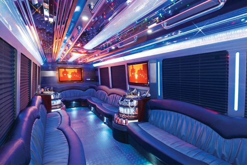 Jackson 20 Passenger Party Bus Interior