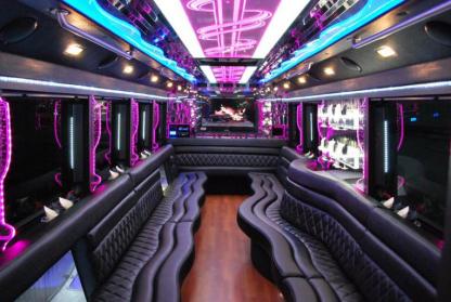 Murfreesboro 50 Passenger Party Bus Interior